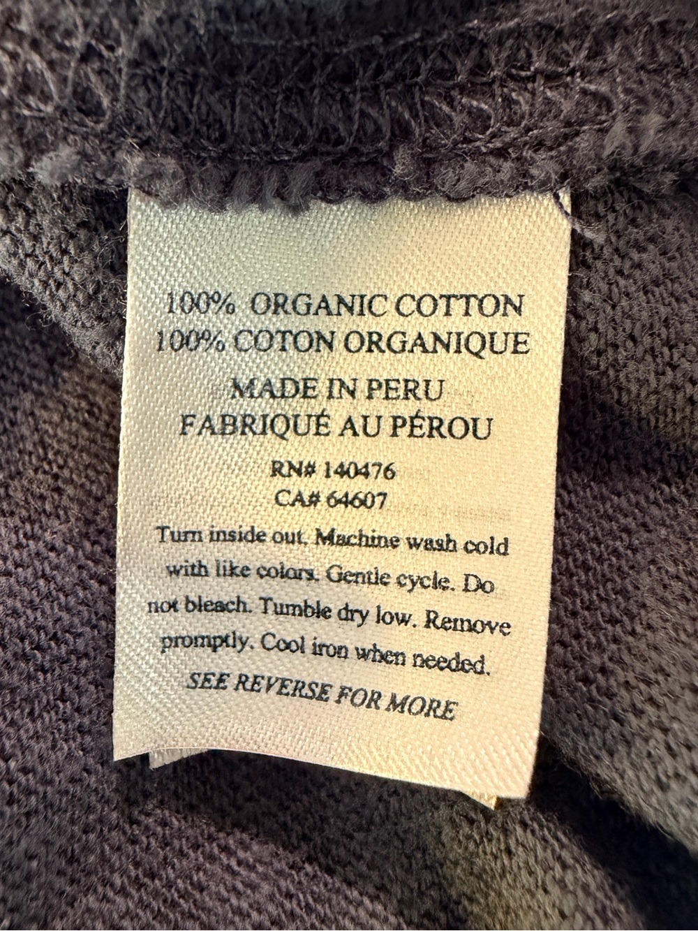 Faherty Sunwashed Organic Cotton Long Sleeved Hoodie - Blue Nights. Men's Large. - Picture 3 of 5